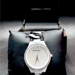 Kendall & Kylie Silver Crystal Watch